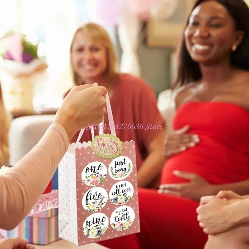 R6FD 12 unids/set pegatina mes fotografía bebé hito conmemorativo mensual niño recién nacido