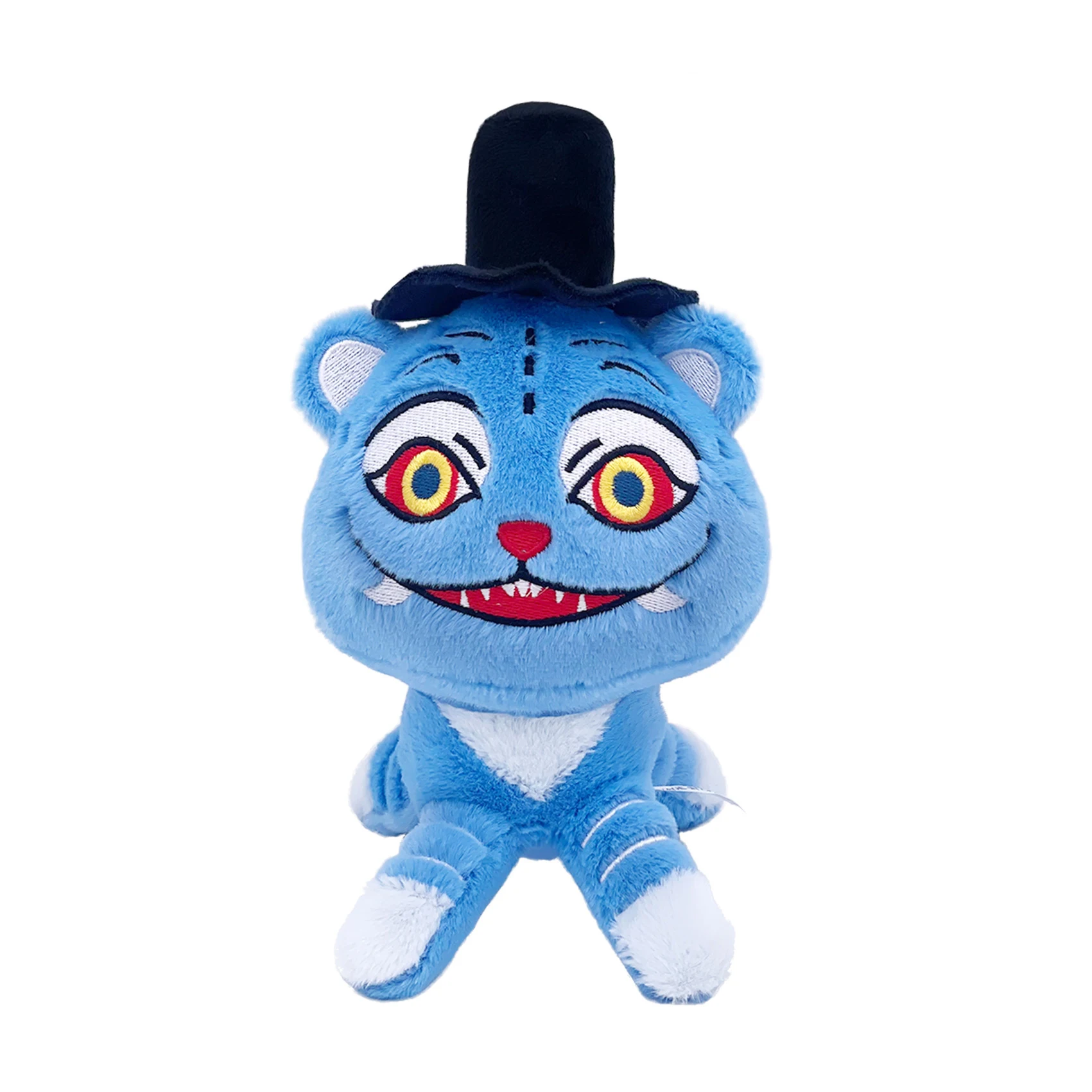 Anime nuevo Kpop Demon Hunters peluche lindo tigre púrpura sombrero negro Urraca con 3 ojos monstruo caza chica grupo muñeca para regalos de seguidores - imagen 4