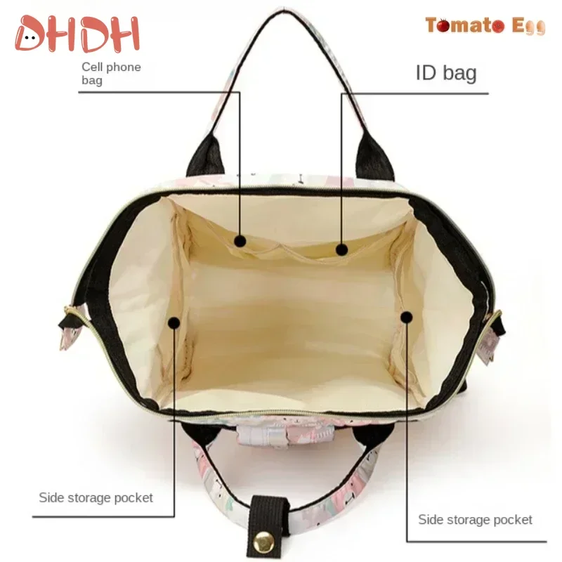 Bolsa de pañales para bebé con cremallera y estampado infantil - imagen 3