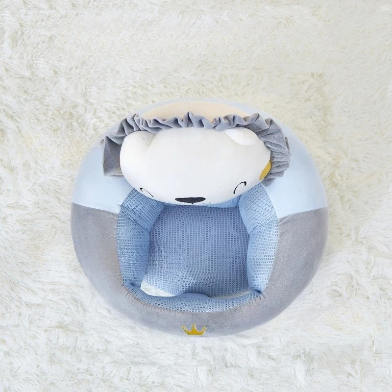 Bonito sofá con forma de Animal de dibujos animados para bebé, silla de felpa suave, asiento de apoyo para bebé, sofá cómodo muñeco de peluche, asientos para silla para niños pequeños - imagen 3