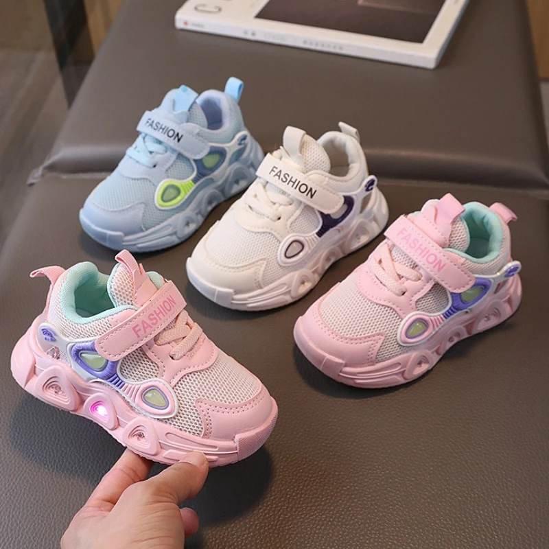 Zapatillas infantiles LED antideslizantes y transpirables con luz - imagen 5
