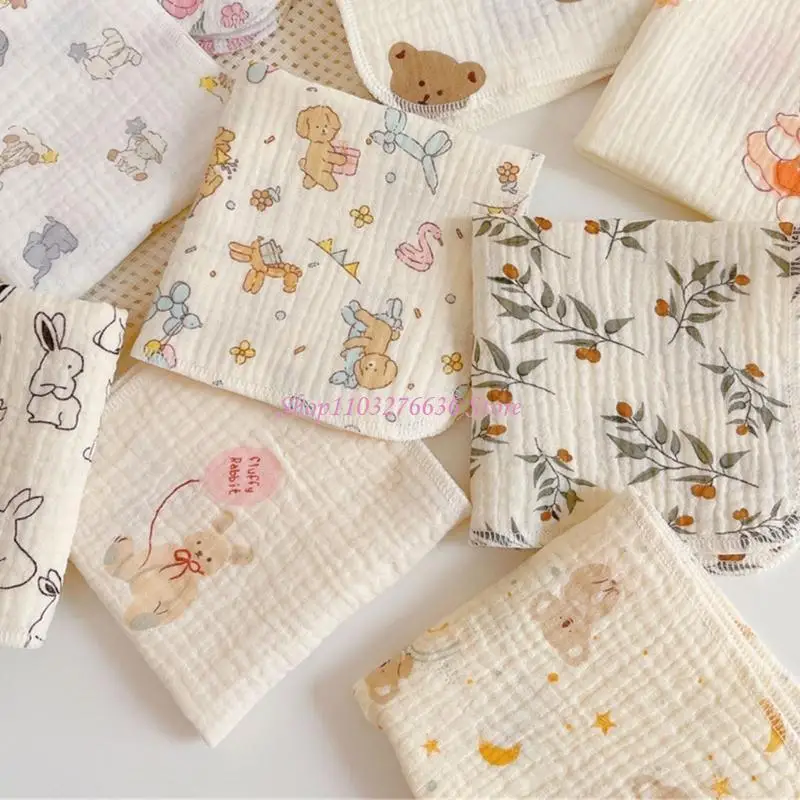 R6FD Multi-patrón Baby Washoth Soft reutilizable Toalla algodón toalla algodón algodón - imagen 2
