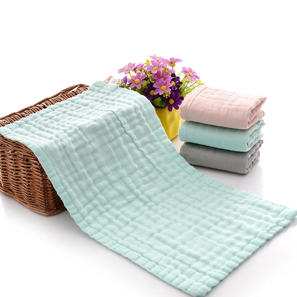 Toalla para lavar la cara de bebé, babero rosa de algodón puro, toalla de absorción de agua, pañuelo para niños, suministros para bebés, pañuelo para niños - imagen 3