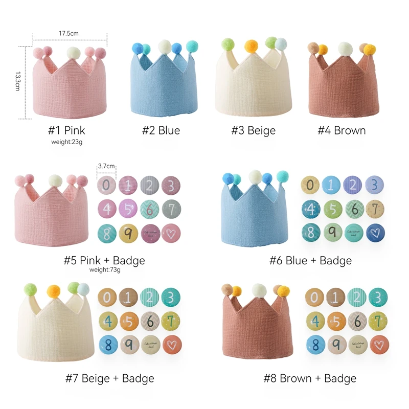 Gorro de fiesta con diadema de lana para niños - Accesorio fotográfico - imagen 3