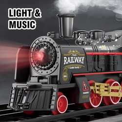 Tren eléctrico estilo Retro con vía y accesorios