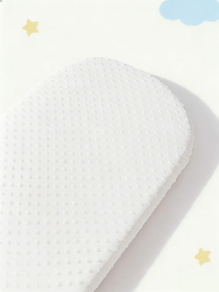 Sábana para cambiador blanca suave y cálida para bebé - imagen 3