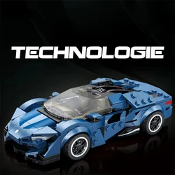 298 Uds. Bloques de construcción de carreras urbanas 1:24 modelo de coche montaje ladrillos juguetes decoración de escritorio exhibición juguetes para niños regalos de vacaciones