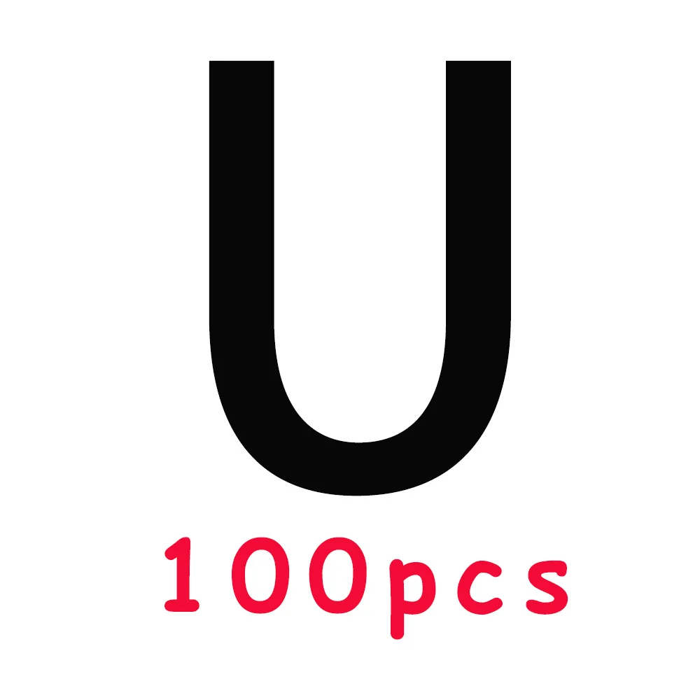 100pcs U