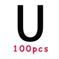 100pcs U