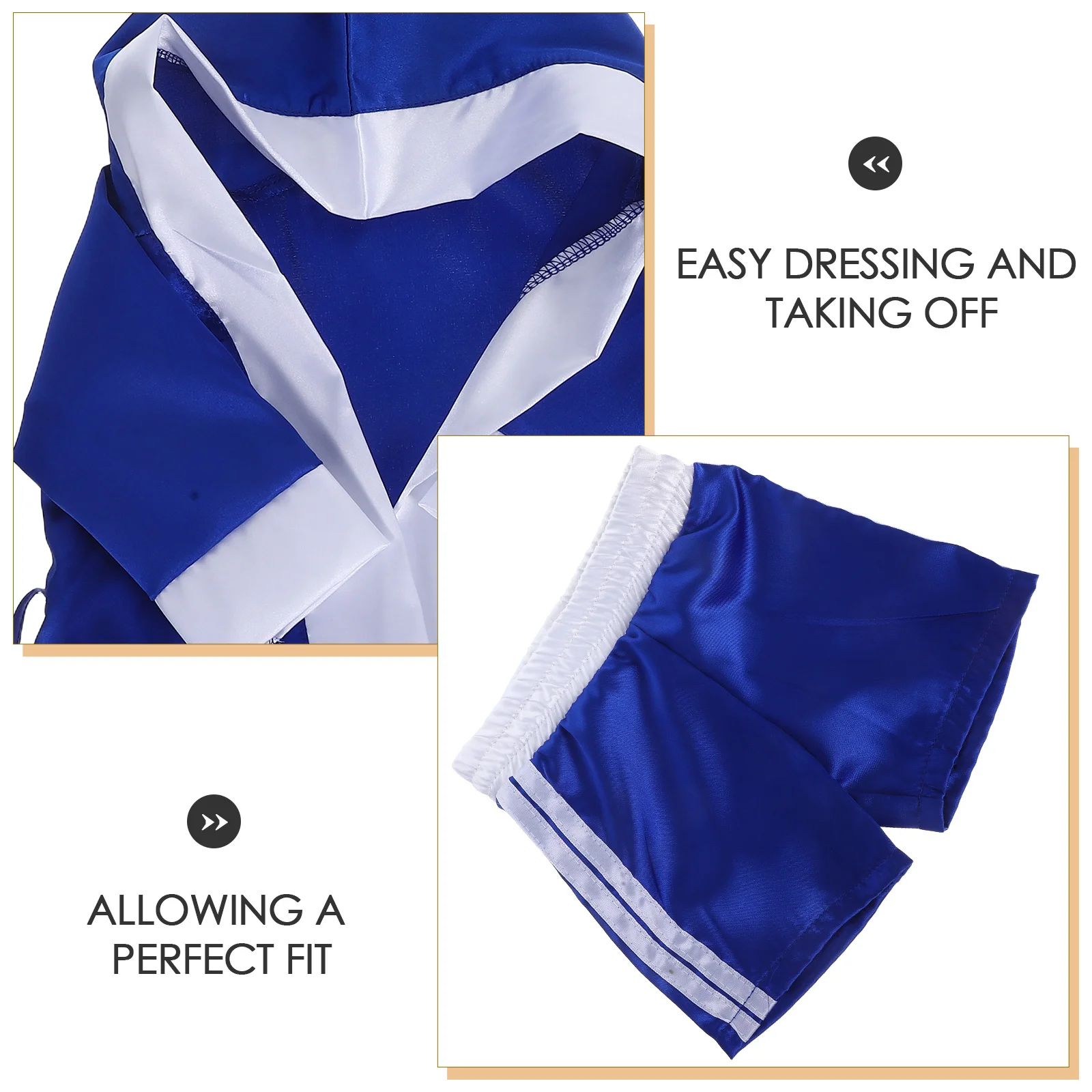 1 Juego de disfraz de boxeo para fotografía de bebé recién nacido, traje de pieza para sesión de fotos infantil, estudio, mes completo, ajustable, bonito - imagen 5