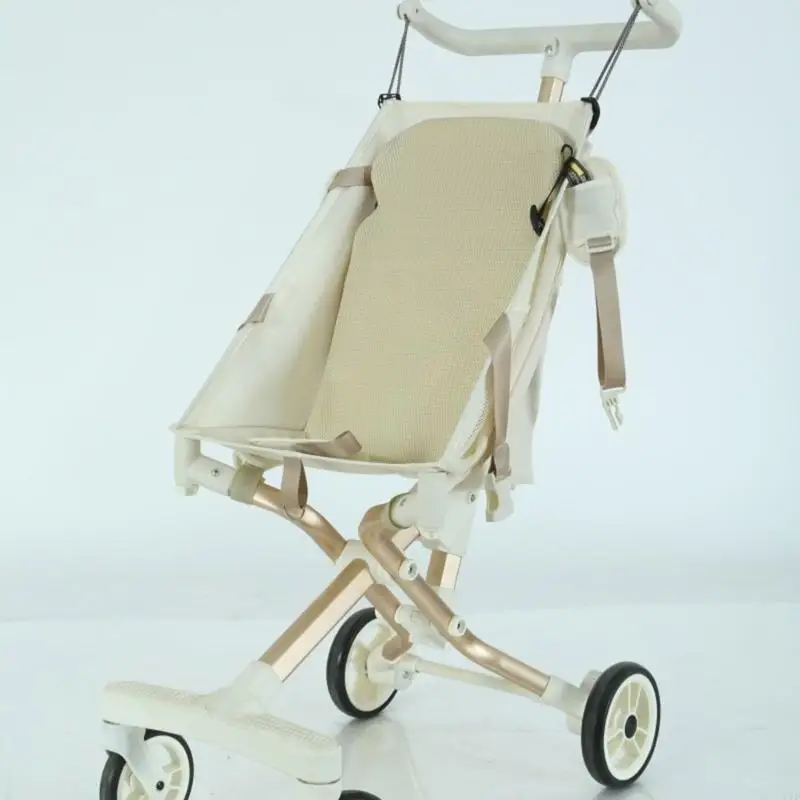 D7YD-carrito bebé con soporte para espalda, carrito bolsillo para niños pequeños, almohadilla del Panel trasero para - imagen 3
