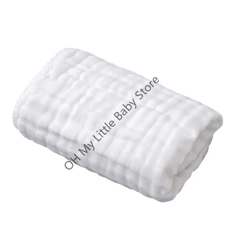 M76C Reversible Baby Bibs Skin-friendly Cotton Absorbent Feeding Bib for Infant - imagen 3