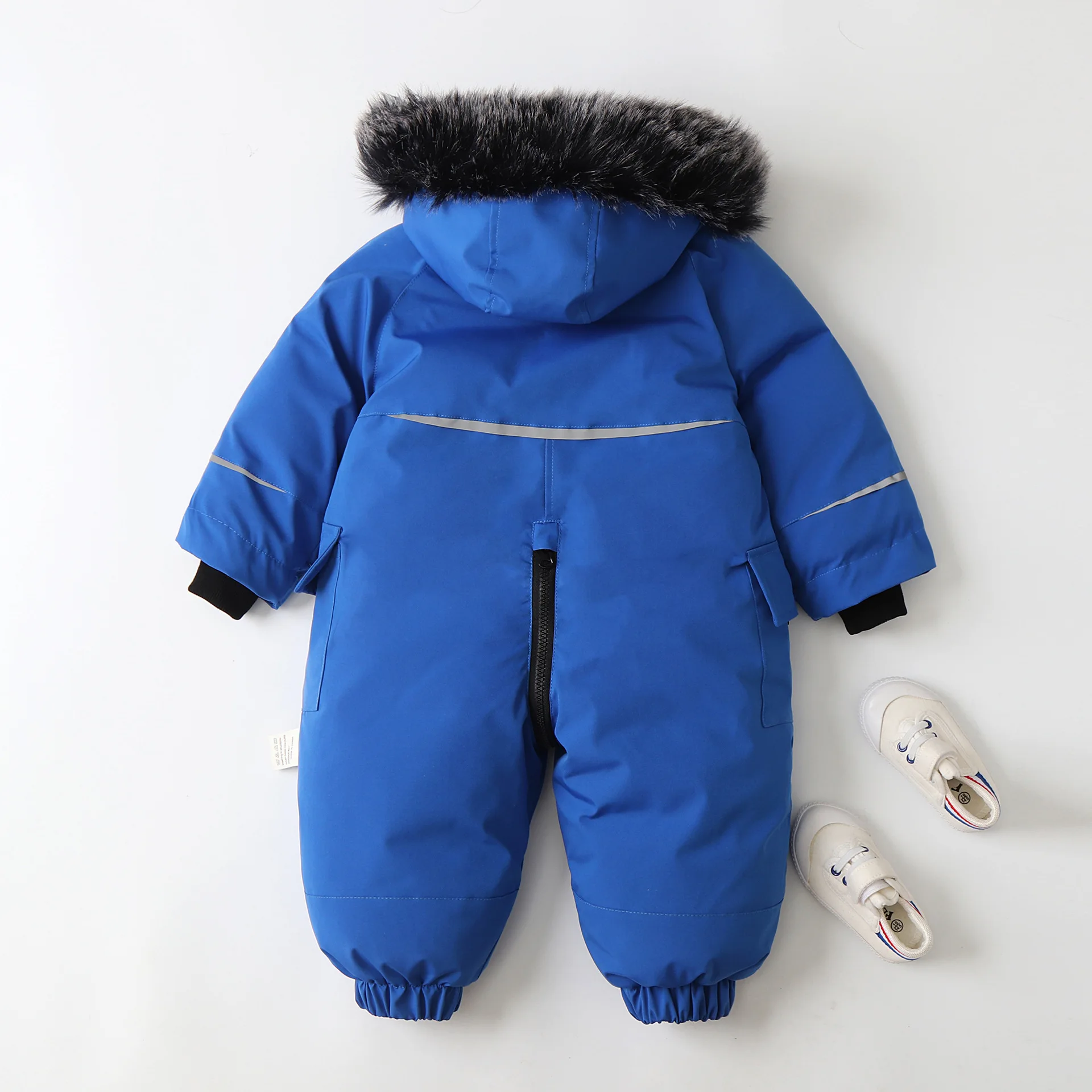 MILANCEL-traje de esquí de invierno para niños de 2 a 5 años, mono grueso con capucha, monos cálidos impermeables, ropa de Snowboard para niños - imagen 2