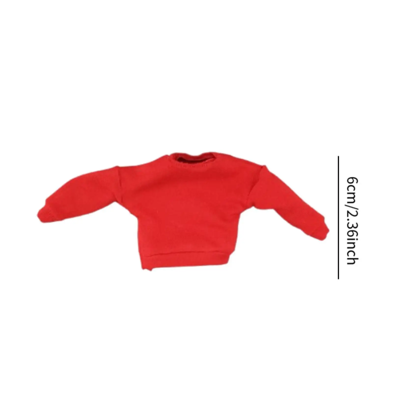 1/12 Doll Knitted Sweater Costumes for Little Girls Miniature Decoration Doll Outifits Doll Clothing for 6 inch Action Figure