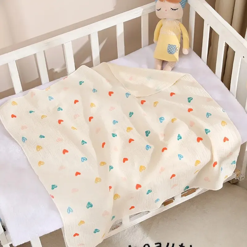 Manta de muselina de algodón para recién nacido – Baño y arrullo - imagen 4