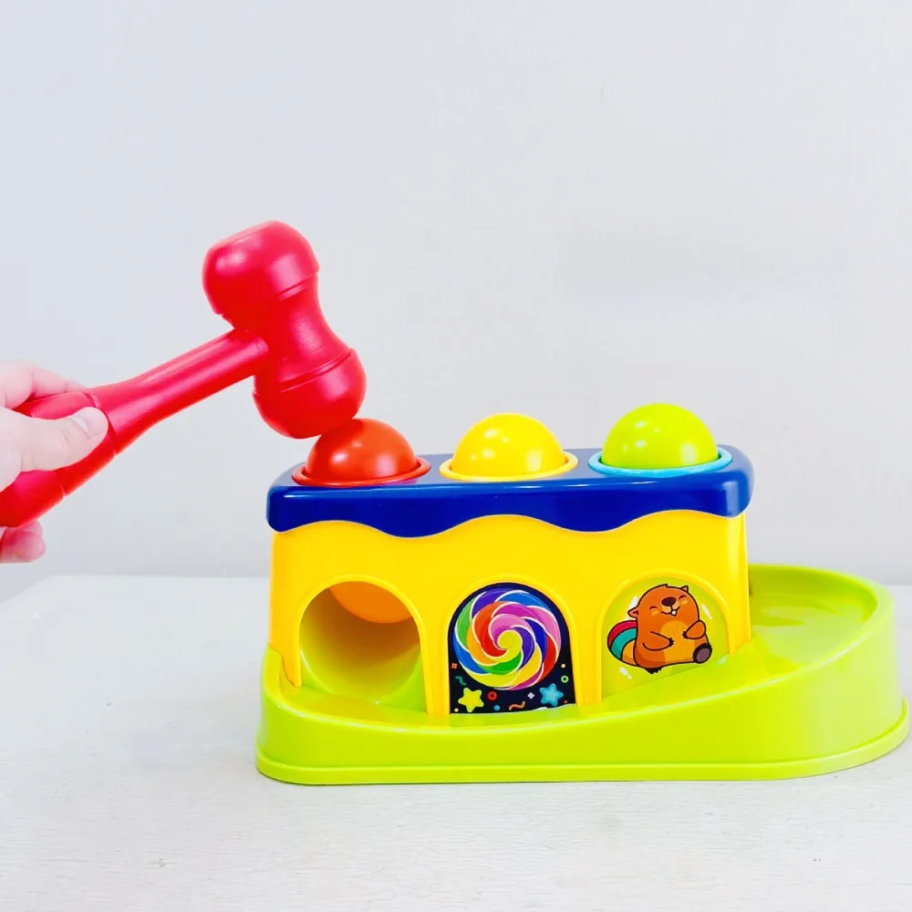 Herramienta de martillo de educación temprana, juguetes emergentes, educación preescolar, juegos de pelota de martillo de mano apilables - imagen 2