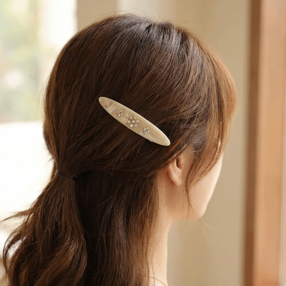 Pinza de pelo retro de acetato – Fuerte sujeción para niñas - imagen 3