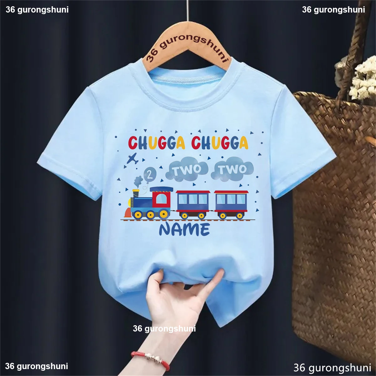 Camiseta personalizada infantil Chugga Train - imagen 2