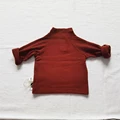 red brown blouse