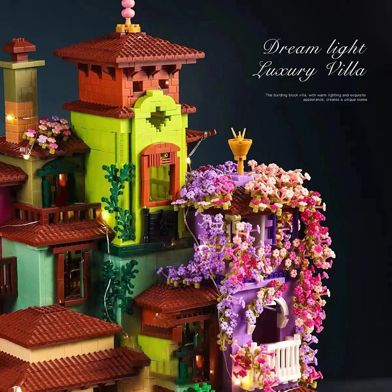 Bloques de construcción City Street View, casa mágica, castillo, campo, Micro montaje, juguetes para niños, regalos de navidad, 6180 Uds. - imagen 2