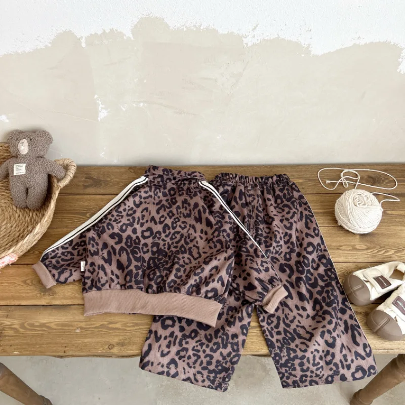 Nueva primavera otoño, conjunto de ropa para niñas, chaqueta para niños, pantalones, 2 unids/set, ropa infantil, traje deportivo para niños, chándales para niños - imagen 4