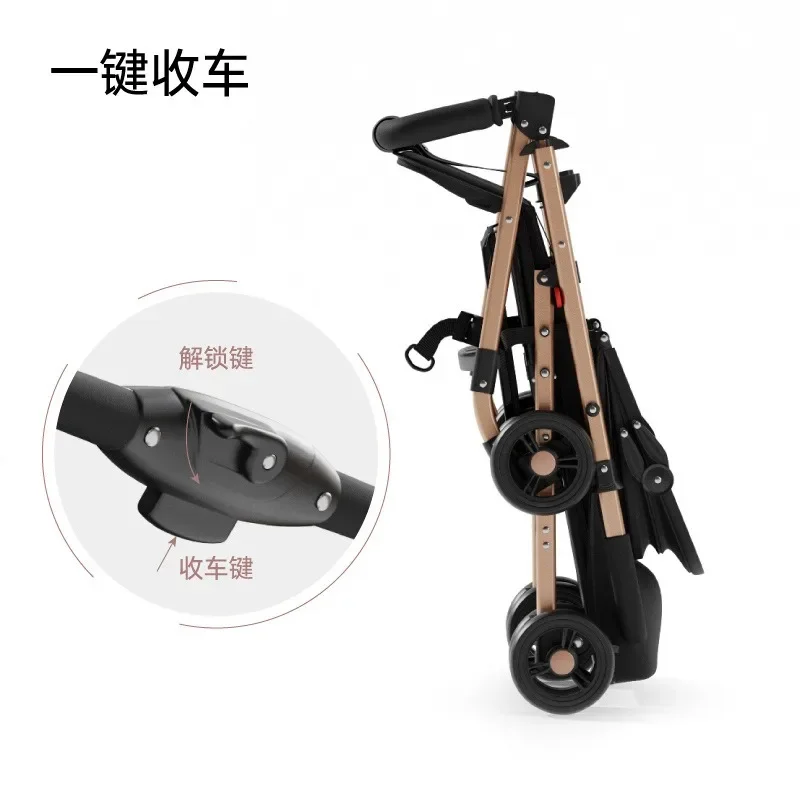 Cochecito ultraligero bidireccional reclinable y plegable - imagen 4