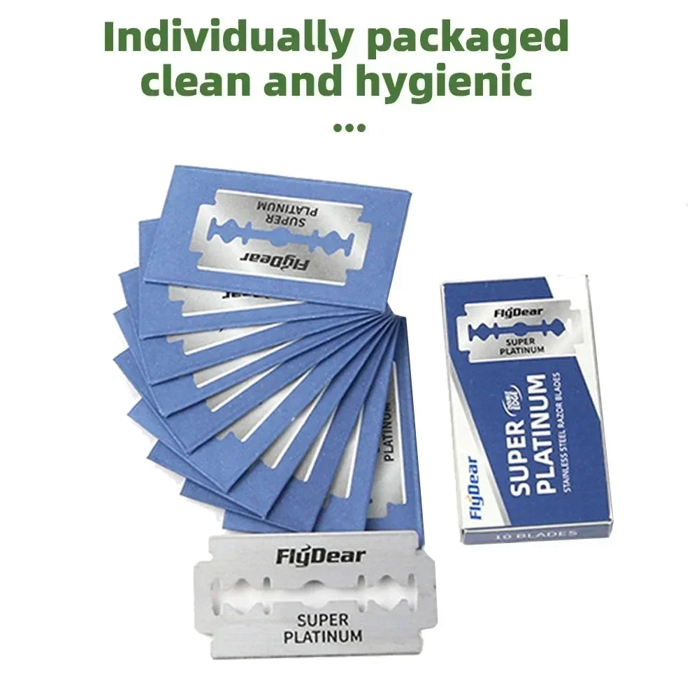 Maquinilla de afeitar clásica Retro de doble filo, maquinilla de afeitar inoxidable, nuevas cuchillas, maquinillas de afeitar de seguridad para hombres, herramienta de peluquero profesional, maquinilla de afeitar para depilación - imagen 3