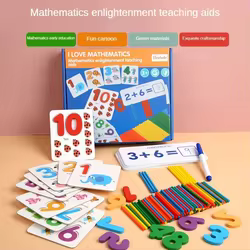 Juguetes Montessori de matemáticas – Números de madera para contar