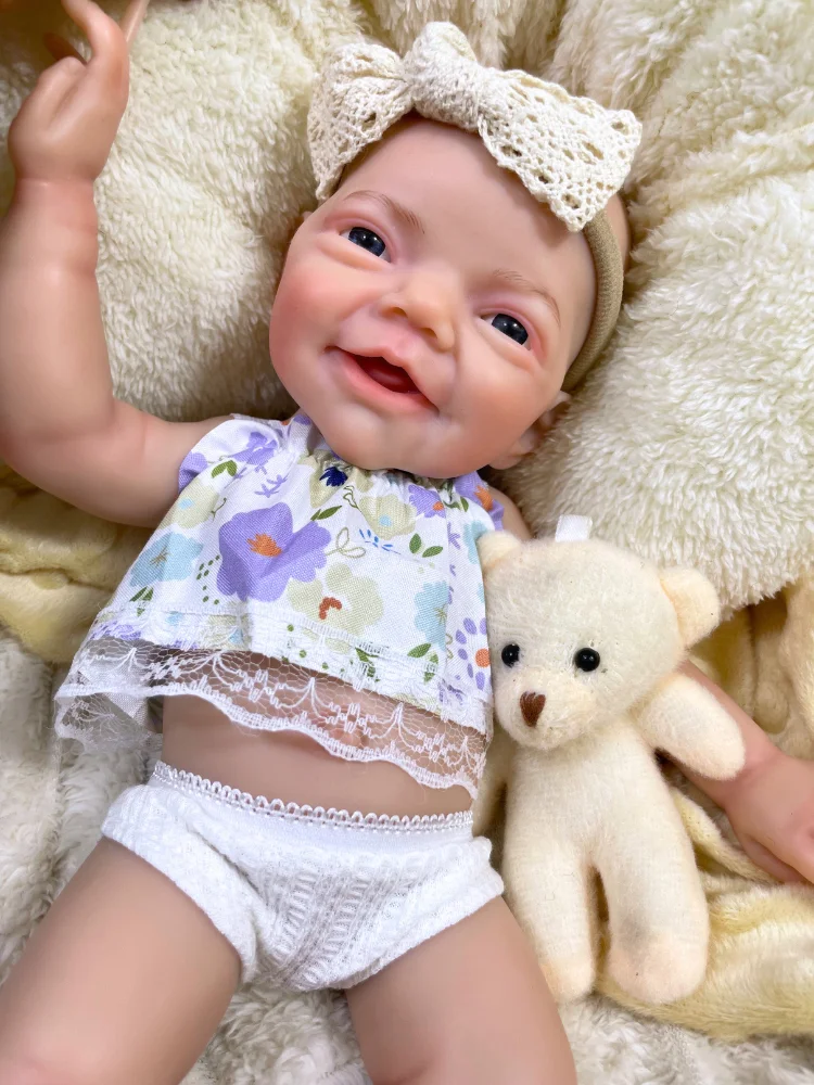 Muñeca bebé Reborn de silicona realista con cuerpo lavable