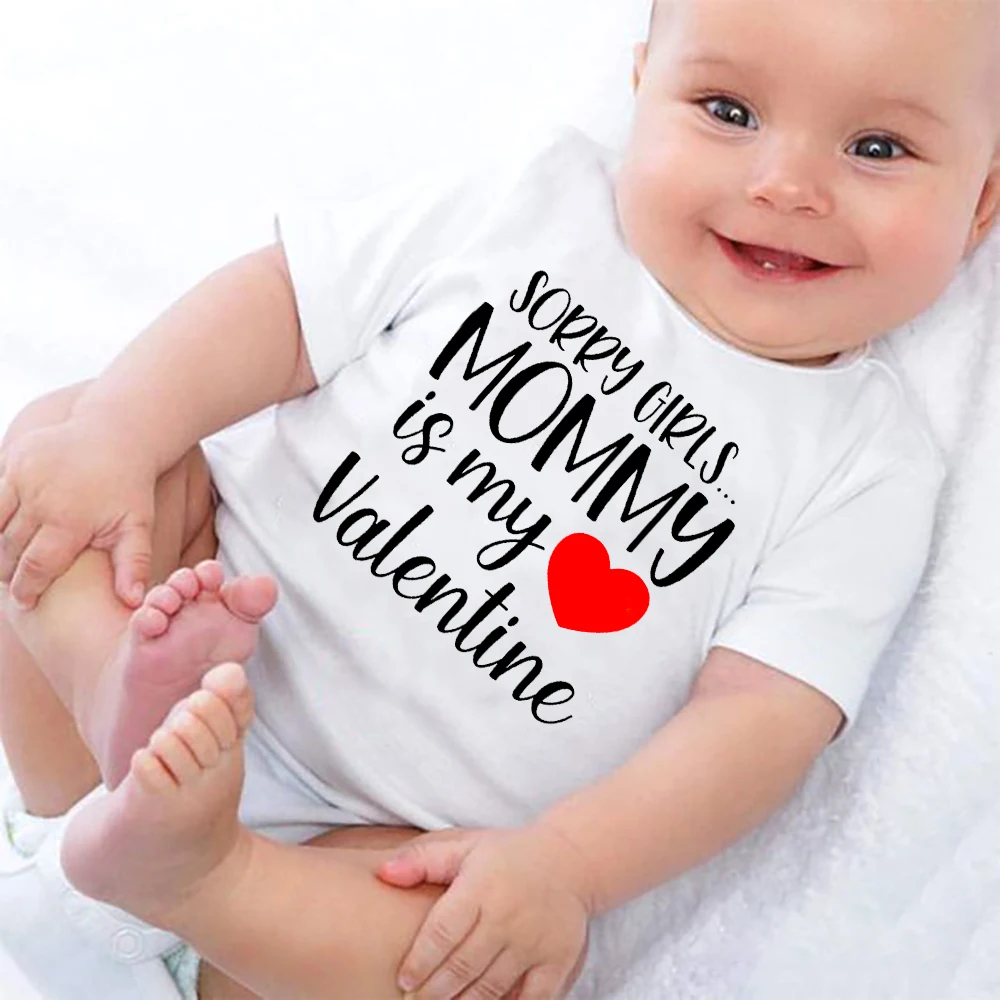 Sorry Girls Mommy Is My Valentine, pelele para bebé recién nacido, material neutro de género para bebé, ropa para niños, regalo del Día de San Valentín