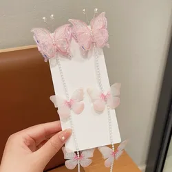 Horquillas mariposa dulces y lindas hechas a mano para niñas