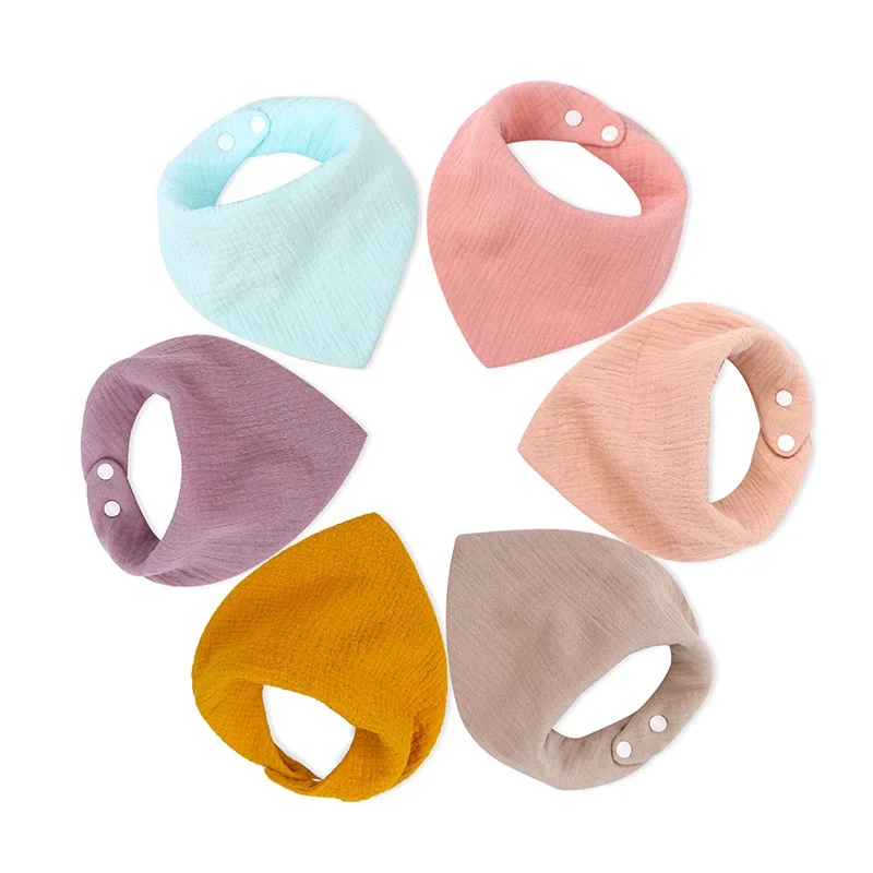 Baberos de algodón suave para bebé, paños para eructar para niños y niñas, toalla de baba de muselina para bebé, bufanda de alimentación, toalla de Saliva infantil, elementos esenciales para guardería - imagen 3