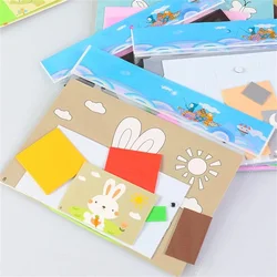 Pegatinas educativas de animales EVA 3D para niños, juego