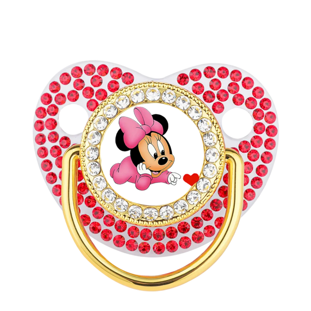 2025 chupete brillante de princesa/príncipe, chupete de destete lujoso, tetina para bebé recién nacido, boca para masticar y jugar de 0 a 6M - imagen 4