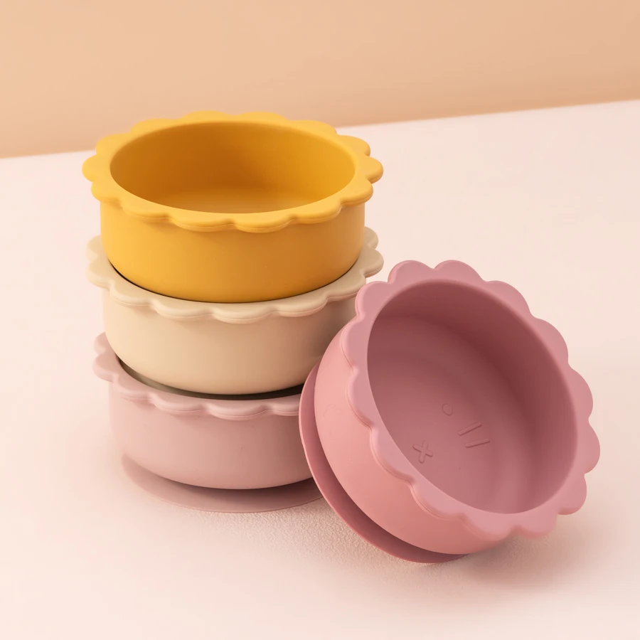 Cuenco de silicona para bebé con succión y dibujo de león - imagen 3
