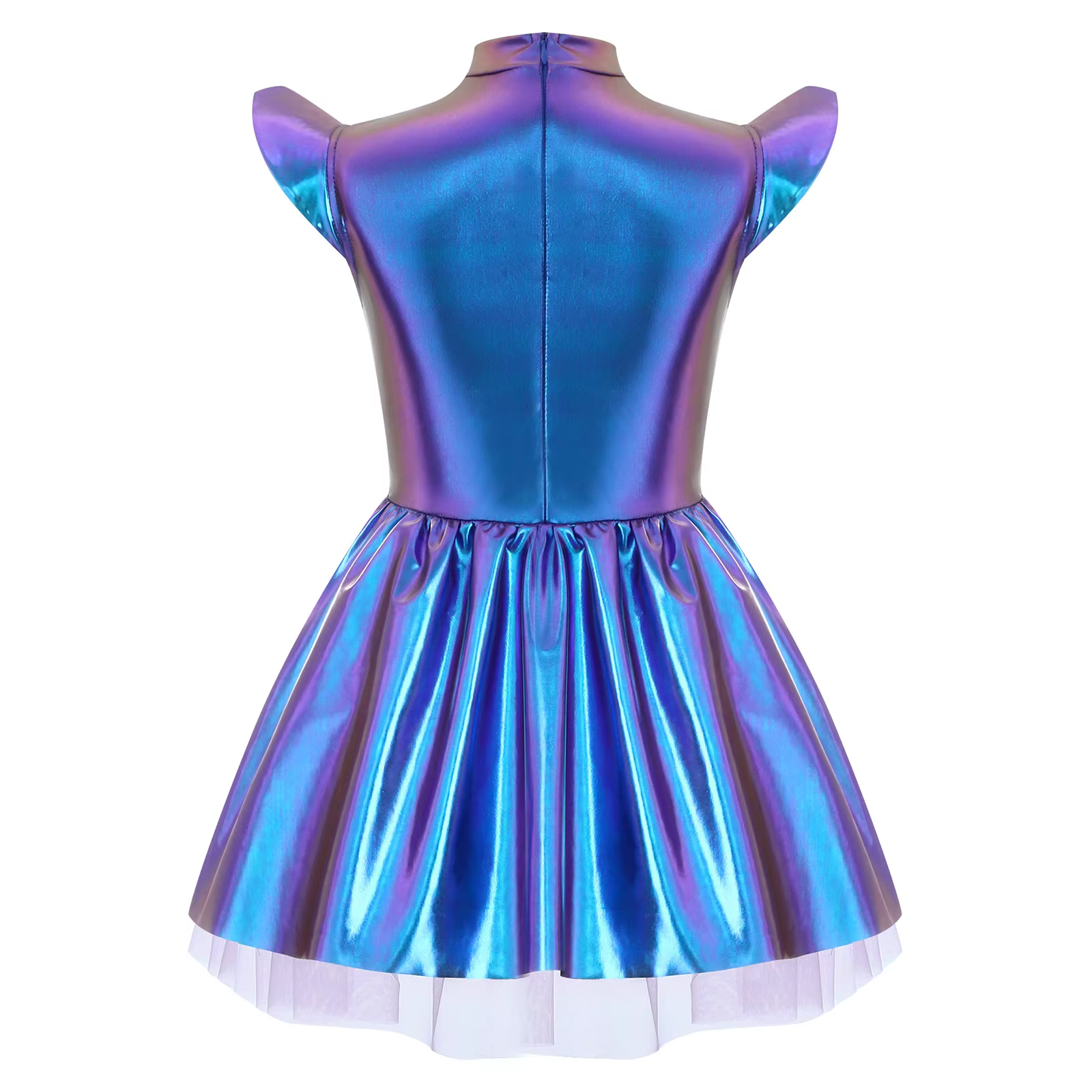 Vestido de robot alienígena para niñas – Tutú espacial con volantes - imagen 4