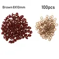 100pcs Brown-8X10MM