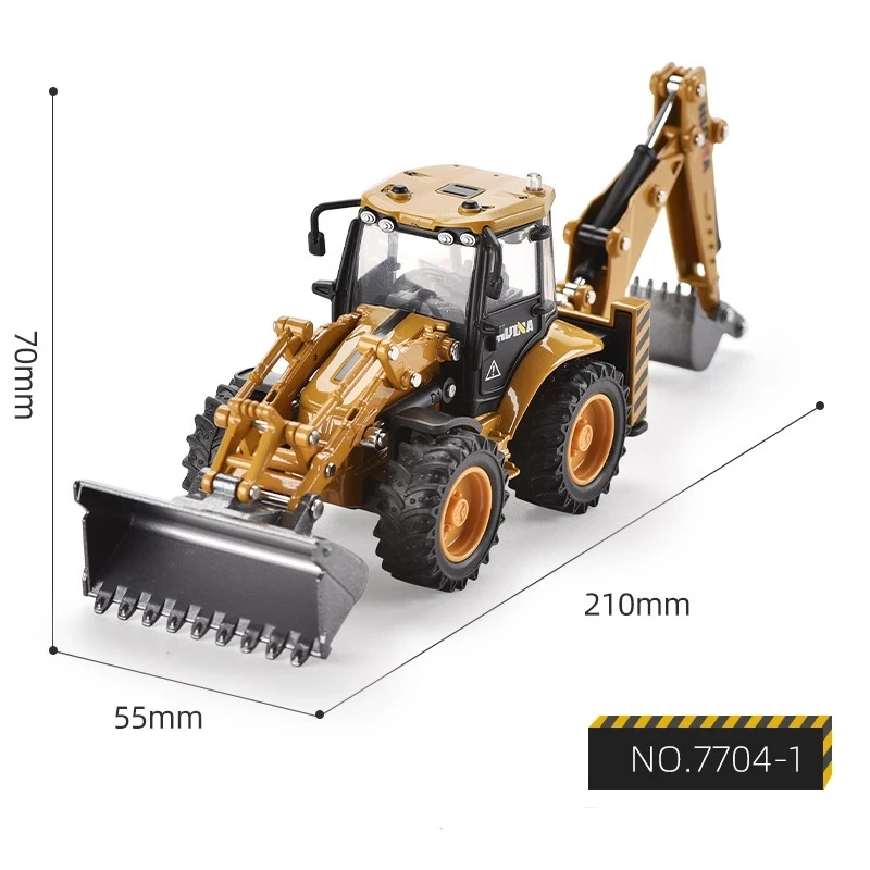 Huina 1/50 Miniaturas Camión Excavadora Metal Juguete Niño - imagen 5