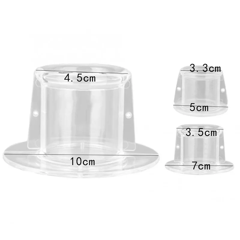 Collar de tubo acrílico de pájaro para loro grave, banda para el cuello desplumada de plumas, restricción del movimiento del cuello para cacatúa Guacamayo, gris africano - imagen 2