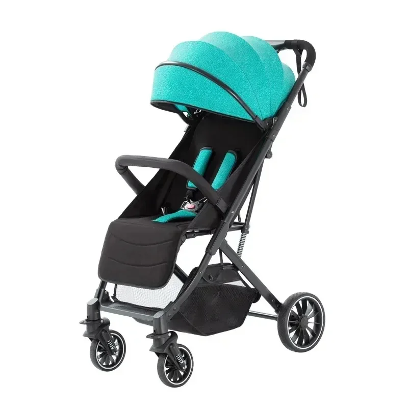 Cochecito bebé ultraligero plegable con asiento reclinable cómodo - imagen 2