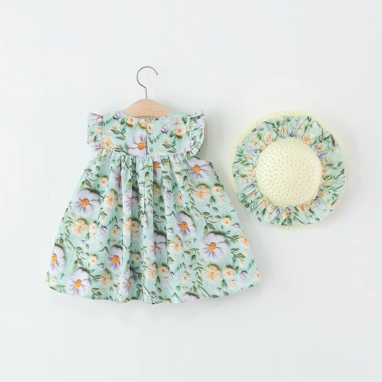 Vestidos de verano sin mangas para niña – Estampado floral - imagen 4