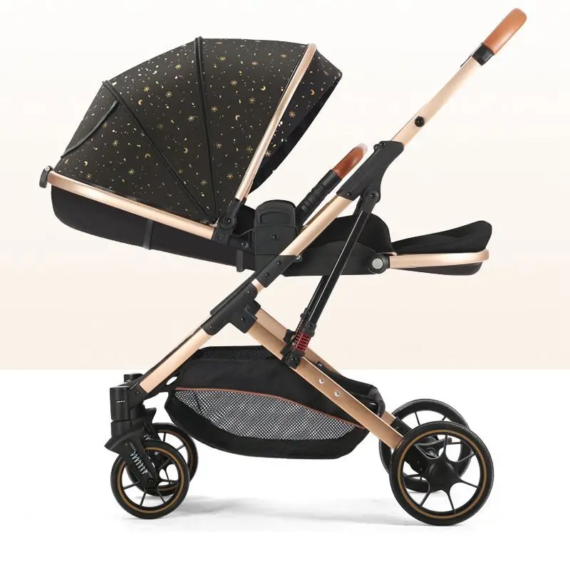 Cochecito ligero plegable de paisaje alto puede sentarse y acostarse - imagen 4