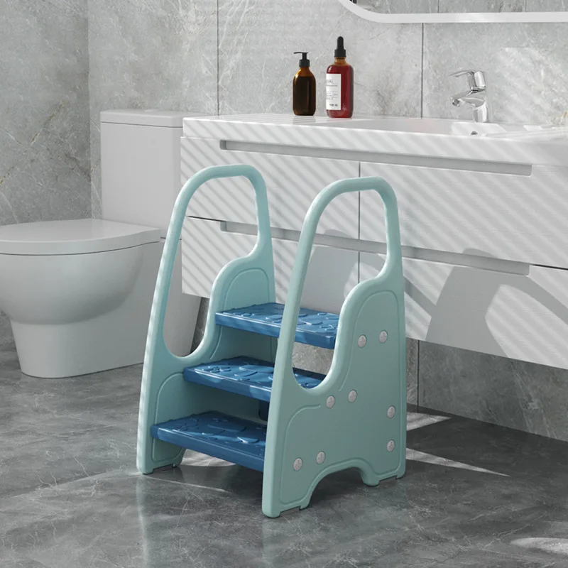 Taburete de baño antideslizante multiuso con rieles de seguridad - imagen 5