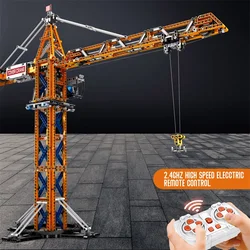 MOC Grúa de juguete RC eléctrica – Bloques construcción montaje