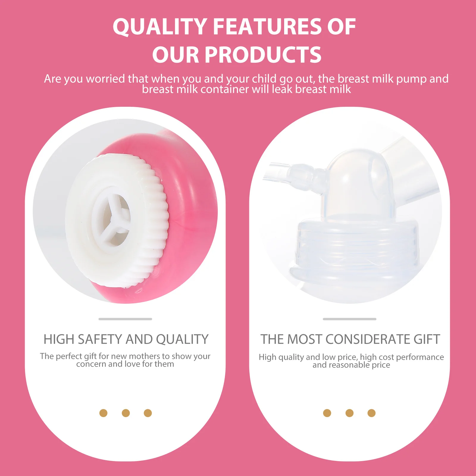 1 Juego de contenedor de almacenamiento de leche materna portátil para apretar a mano, silicona de alta seguridad, práctico lactancia materna - imagen 4