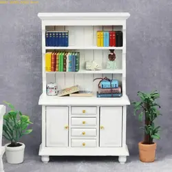 Q81A Práctico 1 12 escala Miniatura Accesorios Accesorios madera madera resistente capas Caso estantería para que