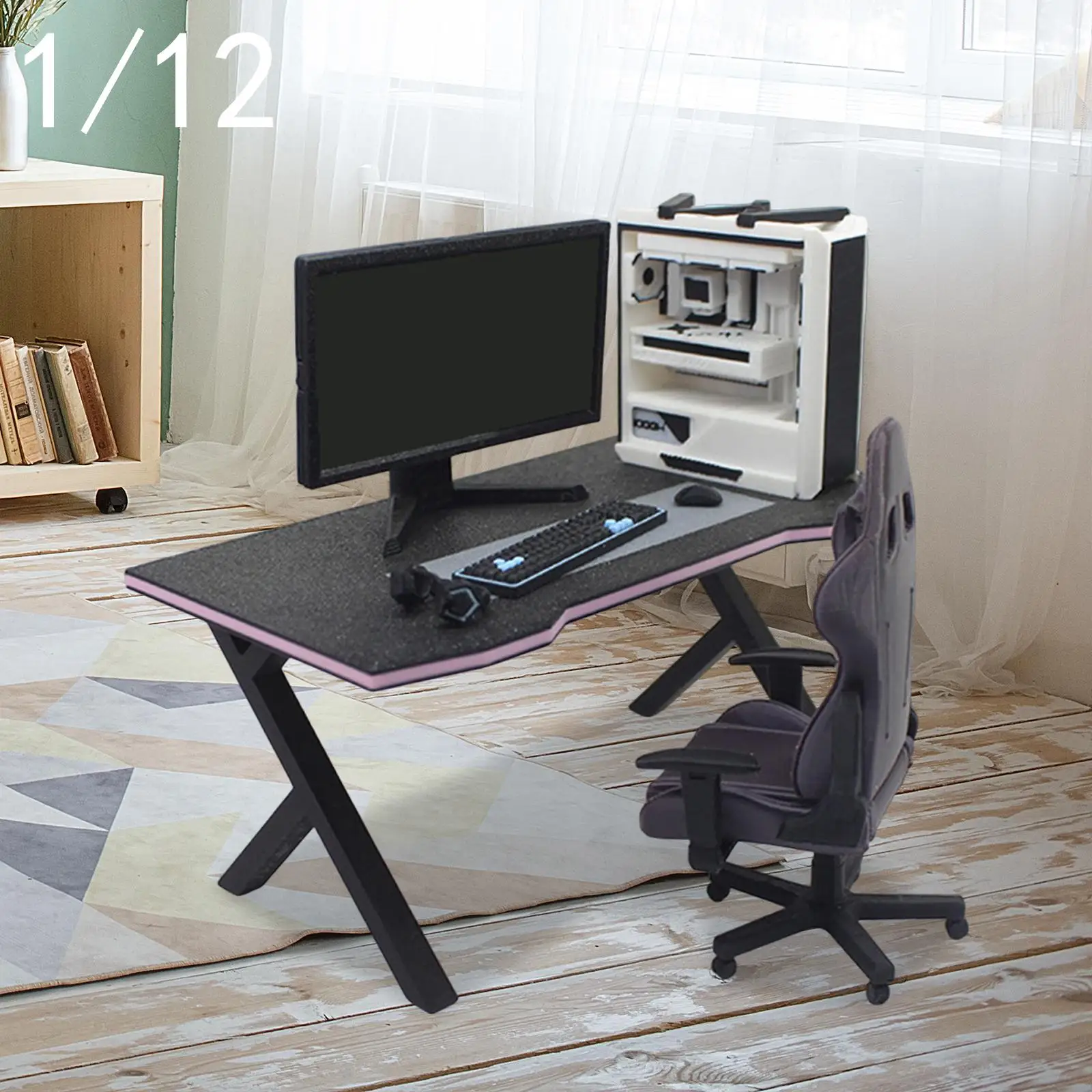 1:12 Scale Dollhouse Miniature Furniture Gifts Decorative Esports Furniture