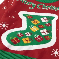 Jersey infantil de punto con letras navideñas para niños
