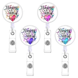 Clip retráctil portainsignias infantil para niños y niñas