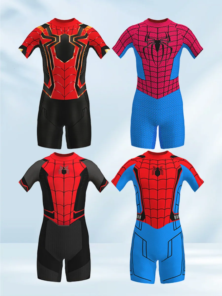 Miles Morales-traje de baño de superhéroe para niños, traje de baño de Spiderman, Peter Parker, Zentai, Spandex, lejos de casa, nuevo